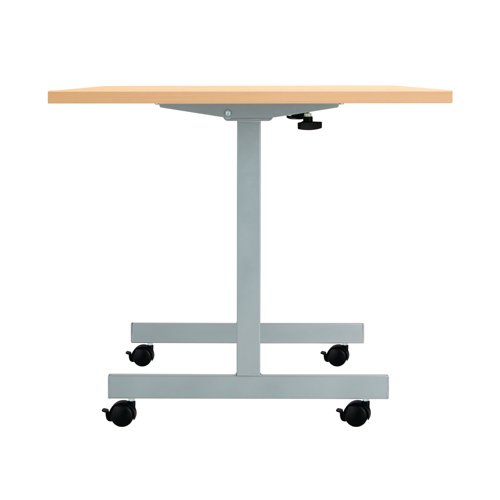 Jemini Rectangular Tilting Table 1600x700x720mm Beech/Silver KF816821 - KF816821