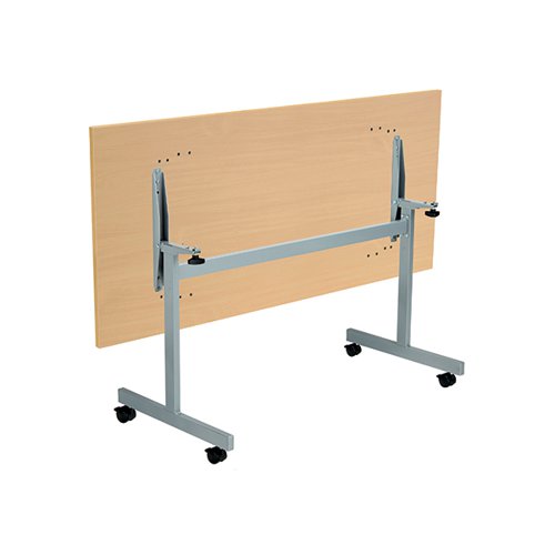 Jemini Rectangular Tilting Table 1600x700x720mm Nova Oak/Silver KF816852
