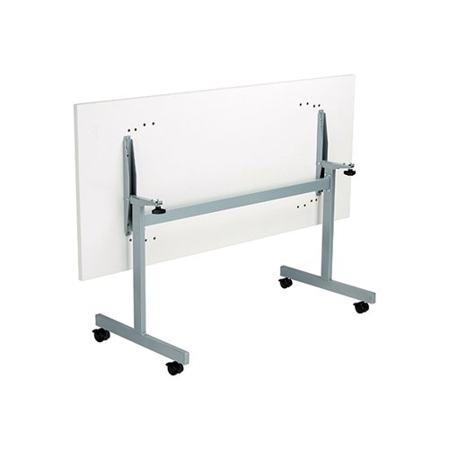 Jemini Rectangular Tilting Table 1600x800x720mm White/Silver KF816913