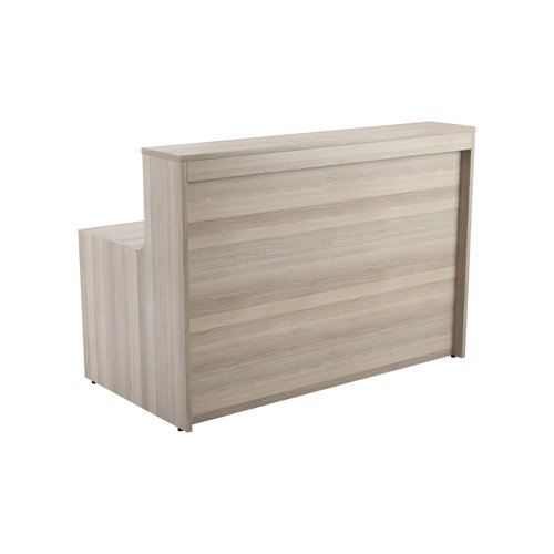 Jemini Reception Unit 1400x800x740mm Grey Oak KF818207 - VOW - KF818207 - McArdle Computer and Office Supplies