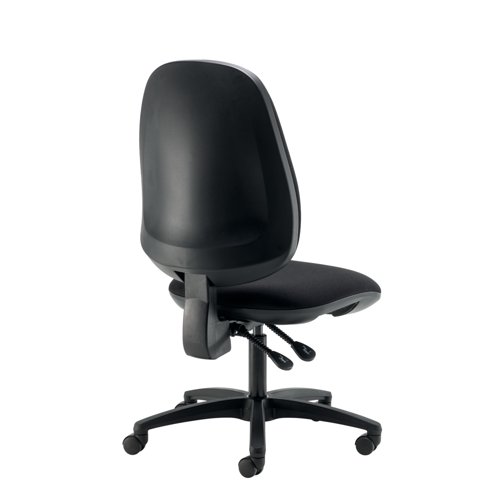 Cappela Campos High Back Posture Chair No Arms 2 Lever Mechanism Fabric Black KF81986 Office Chairs KF81986