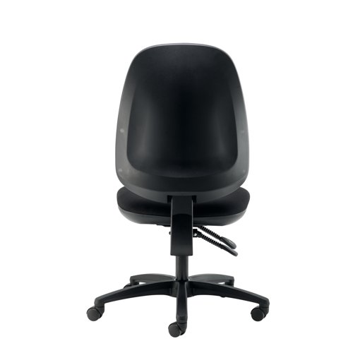 The Cappela Campos High Back Posture Chair is stylish and modern, a chair made for quality and ergonomic seating. It features a generous double curved seat, enhanced moulded foam cushions, modern posture curved backrest, ratchet backrest adjustment, light duty 2 lever mechanism. As well as fully tested underseat controls, optional inflatable lumbar support and a black moulded base as standard.