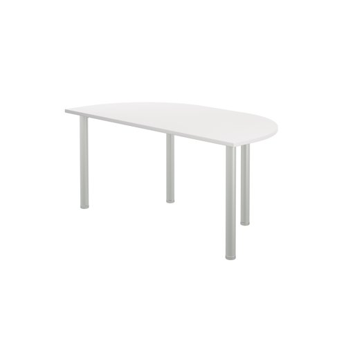 Jemini Semi Circular Multipurpose Table 1600x800x730mm White KF819943
