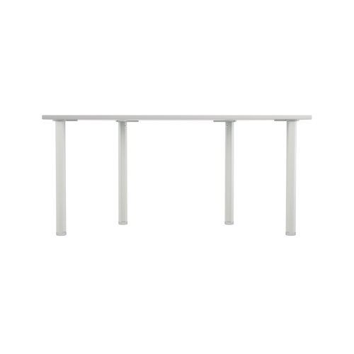 Jemini Semi Circular Multipurpose Table 1600x800x730mm White KF819943 - VOW - KF819943 - McArdle Computer and Office Supplies