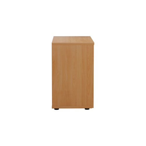 This First Cupboard provides a convenient storage solution for organised office filing. Complete with one shelf, this cupboard is suitable for filing and storing lever arch and box files. The cupboard measures W800 x D450 x H730mm and comes in a beech finish to complement the First furniture range.