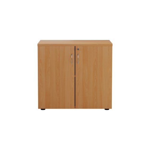 First Wooden Storage Cupboard 800x450x730mm Beech KF820840 - VOW - KF820840 - McArdle Computer and Office Supplies