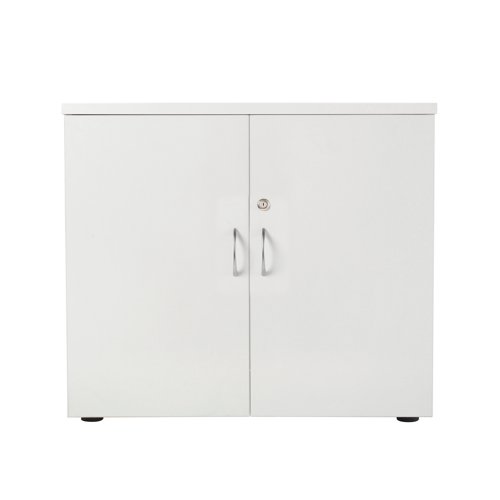 First Wooden Storage Cupboard 800x450x730mm White KF820864 VOW