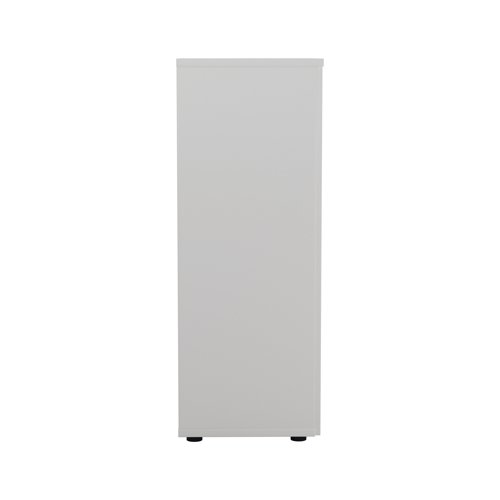 First Wooden Storage Cupboard 800x450x1200mm White KF820925 - KF820925