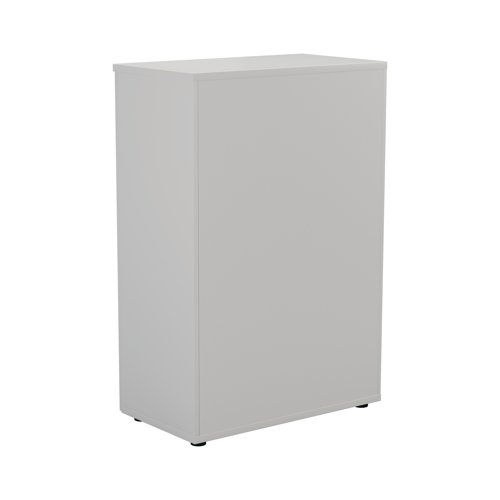 This First Cupboard provides a convenient storage solution for organised office filing. Complete with three shelves, this cupboard is suitable for filing and storing lever arch and box files and includes two lockable doors. The cupboard measures W800 x D450 x H1200mm and comes in a white finish to complement the First furniture range.