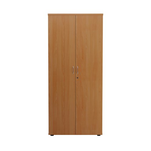 This First Cupboard provides a convenient storage solution for organised office filing. Complete with four shelves, this cupboard is suitable for filing and storing lever arch and box files. The cupboard measures W800 x D450 x H1800mm and comes in a beech finish to complement the First furniture range.