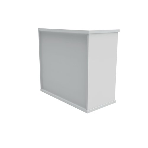 Polaris Bookcase 1 Shelf 800x400x730mm Arctic White KF821086 - VOW - KF821086 - McArdle Computer and Office Supplies