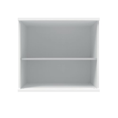 Polaris Bookcase 1 Shelf 800x400x730mm Arctic White KF821086 Bookcases KF821086