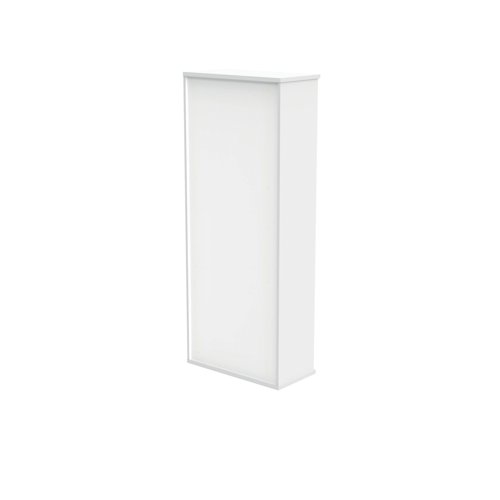 Polaris Bookcase 4 Shelf 800x400x1980mm Arctic White KF821126 - VOW - KF821126 - McArdle Computer and Office Supplies