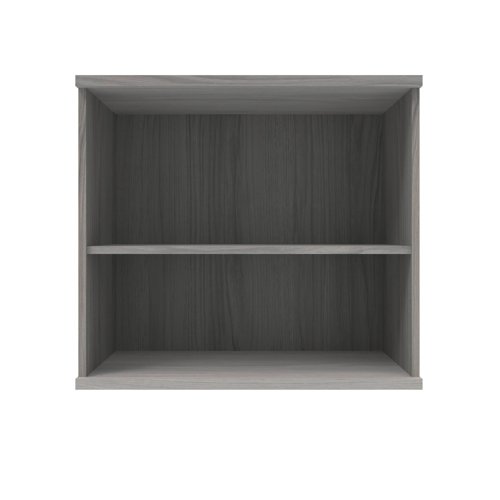 KF821136 Polaris Bookcase 1 Shelf 800x400x730mm Alaskan Grey Oak KF821136