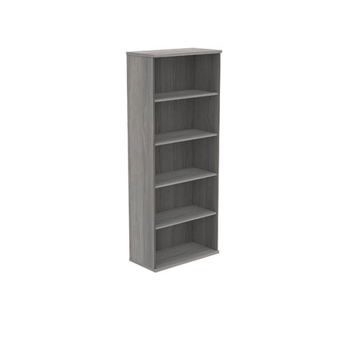 Polaris Bookcase 4 Shelf 800x400x1980mm Alaskan Grey Oak KF821176