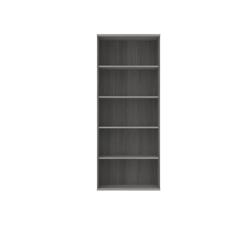 Polaris Bookcase 4 Shelf 800x400x1980mm Alaskan Grey Oak KF821176 VOW