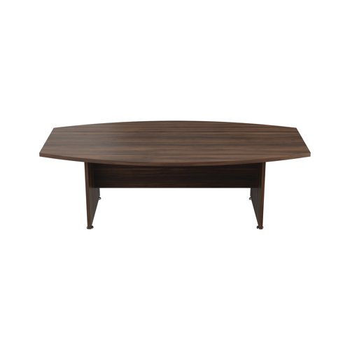 Avior Executive Boardroom Meeting Table 2400x1250x750mm Dark Walnut KF821908 - VOW - KF821908 - McArdle Computer and Office Supplies