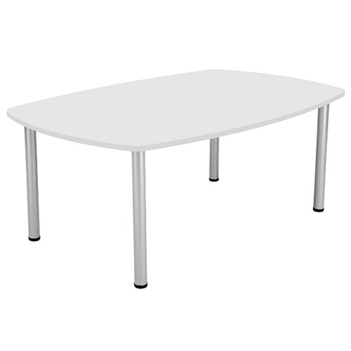 Jemini Boardroom Table Pole Leg 1800x1200x730mm White KF821922