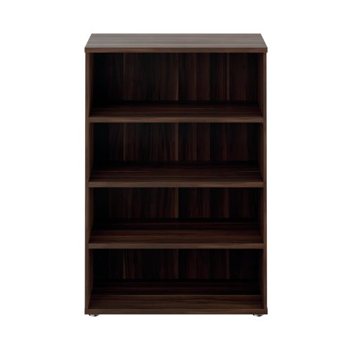 This Avior open-fronted executive bookcase has three shelves.