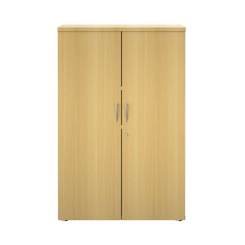 KF821991 | This Avior executive cupboard has two shelves. To protect sensitive files or your possessions, it has lockable double doors with silver handles.