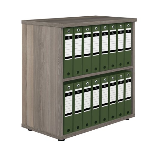 Jemini Bookcase 800x450x800mm Grey Oak KF822318 - KF822318