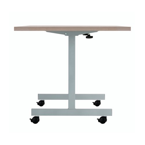 Jemini Rectangular Tilting Table 1200x800x730mm Grey Oak/Silver KF822421