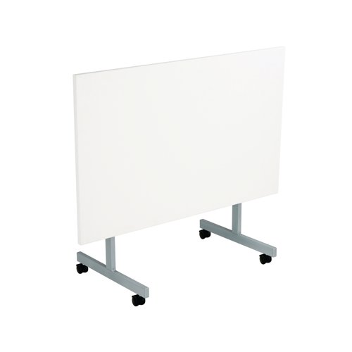 Jemini Rectangular Tilting Table 1200x700x730mm White/Silver KF822481