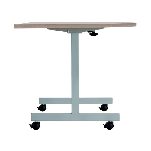 KF822493 Jemini D-End Tilt Table 1600x800x720mm Grey Oak/Silver KF822493