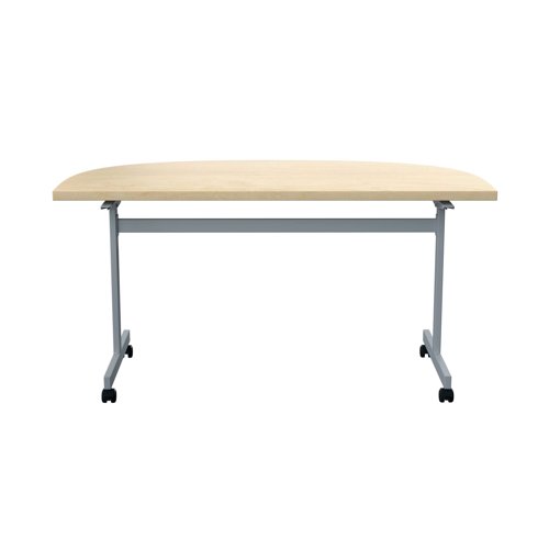 Jemini D-End Tilt Table 1600x800x720mm Maple/Silver KF822509 - KF822509