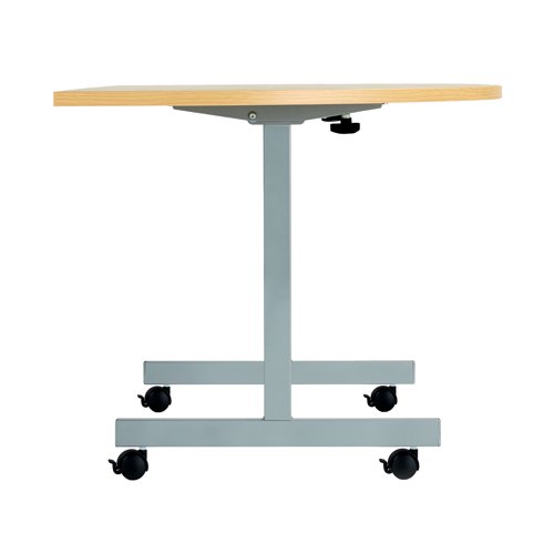 Jemini D-End Tilt Table 1600x800x720mm Nova Oak/Silver KF822516 - KF822516