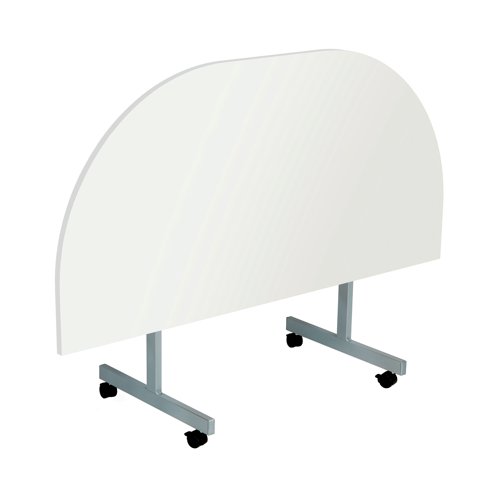 KF822523 Jemini D-End Tilt Table 1600x800x720mm White/Silver KF822523