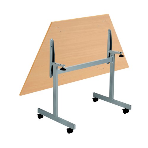 Jemini Trap Tilt Table 1600x800x720mm Beech/Silver KF822530 - KF822530