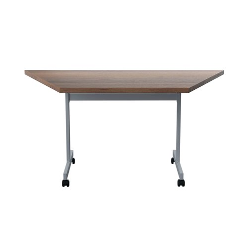 KF822547 Jemini Trap Tilt Table 1600x800x720mm Dark Walnut/Silver KF822547