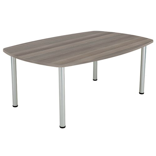 Jemini One Fraction Plus Boardroom Table 1800x1200x730mm Grey Oak KF822581