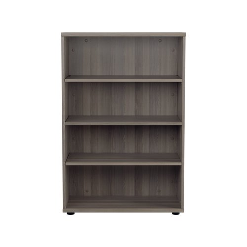 Jemini Wooden Bookcase 800x450x1200mm Grey Oak KF822861 - VOW - KF822861 - McArdle Computer and Office Supplies