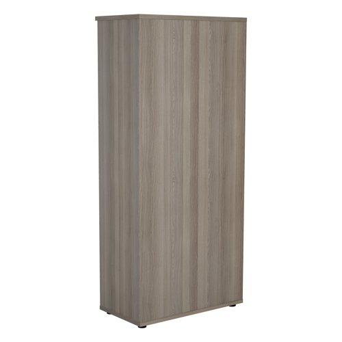 Jemini Wooden Bookcase 800x450x1800mm Grey Oak KF822881 - KF822881