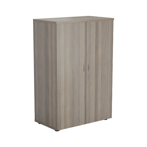 Jemini Wooden Cupboard 800x450x1200mm Grey Oak KF822931 - KF822931