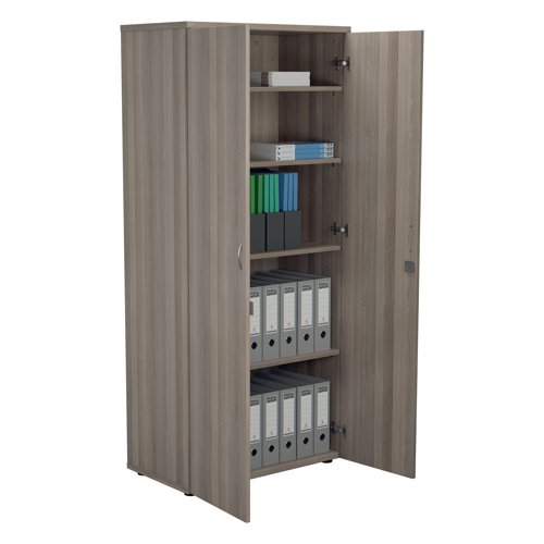 Jemini Wooden Cupboard 800x450x1800mm Grey Oak KF822951
