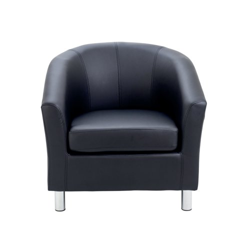 KF823179 | Stylish tub armchair with a deep cushioned seat and upholstered back in Polyurethane. Ideal for any waiting area.