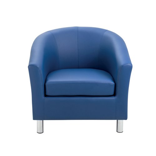 Stylish tub armchair with a deep cushioned seat and upholstered back in Polyurethane. Ideal for any waiting area.