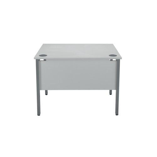 Serrion Rectangular Goal Post Desk 1000x800x730mm White/Silver KF823322 - KF823322