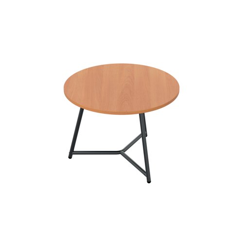 Jemini Trinity Low Table 600x600x435mm Beech/Black KF823353 - VOW - KF823353 - McArdle Computer and Office Supplies