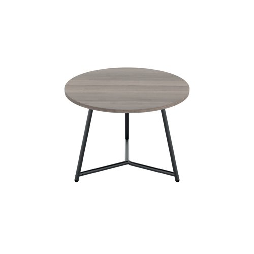 Jemini Trinity Low Table 600x600x435mm Grey Oak/Black KF823384 KF823384