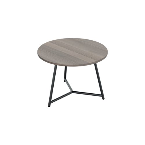 Jemini Trinity Low Table 600x600x435mm Grey Oak/Black KF823384 - KF823384