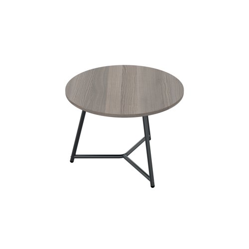 KF823384 Jemini Trinity Low Table 600x600x435mm Grey Oak/Black KF823384