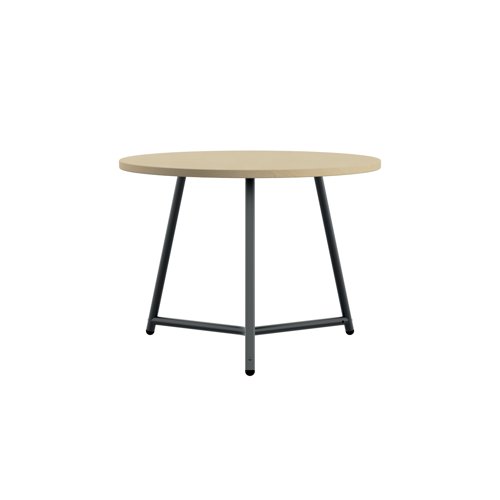 KF823391 | The Jemini Trinity low table is the perfect coffee or reception table. The stylish table with circular top and metal legs is ideal for any waiting, breakout or reception area.