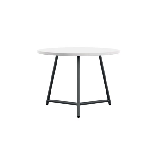 KF823414 | The Jemini Trinity low table is the perfect coffee or reception table. The stylish table with circular top and metal legs is ideal for any waiting, breakout or reception area.