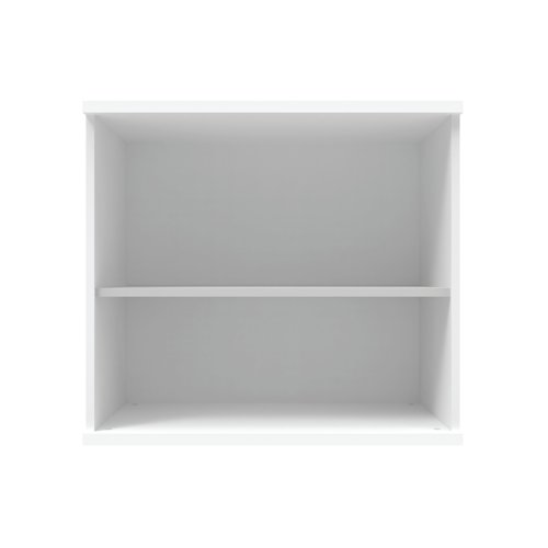 Astin Bookcase 1 Shelf 800x400x730mm Arctic White KF823780 VOW