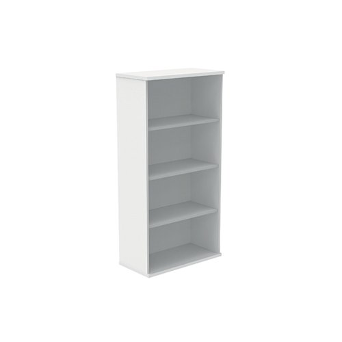 Astin Bookcase 3 Shelves 800x400x1592mm Arctic White KF823810 Bookcases KF823810