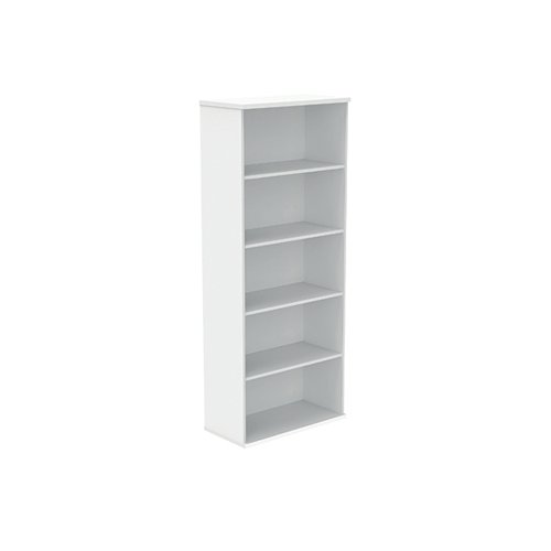Astin Bookcase 4 Shelves 800x400x1980mm Arctic White KF823827 VOW